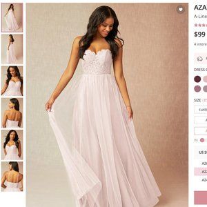 AZAZIE Roni Dress in Rose Petal ECU